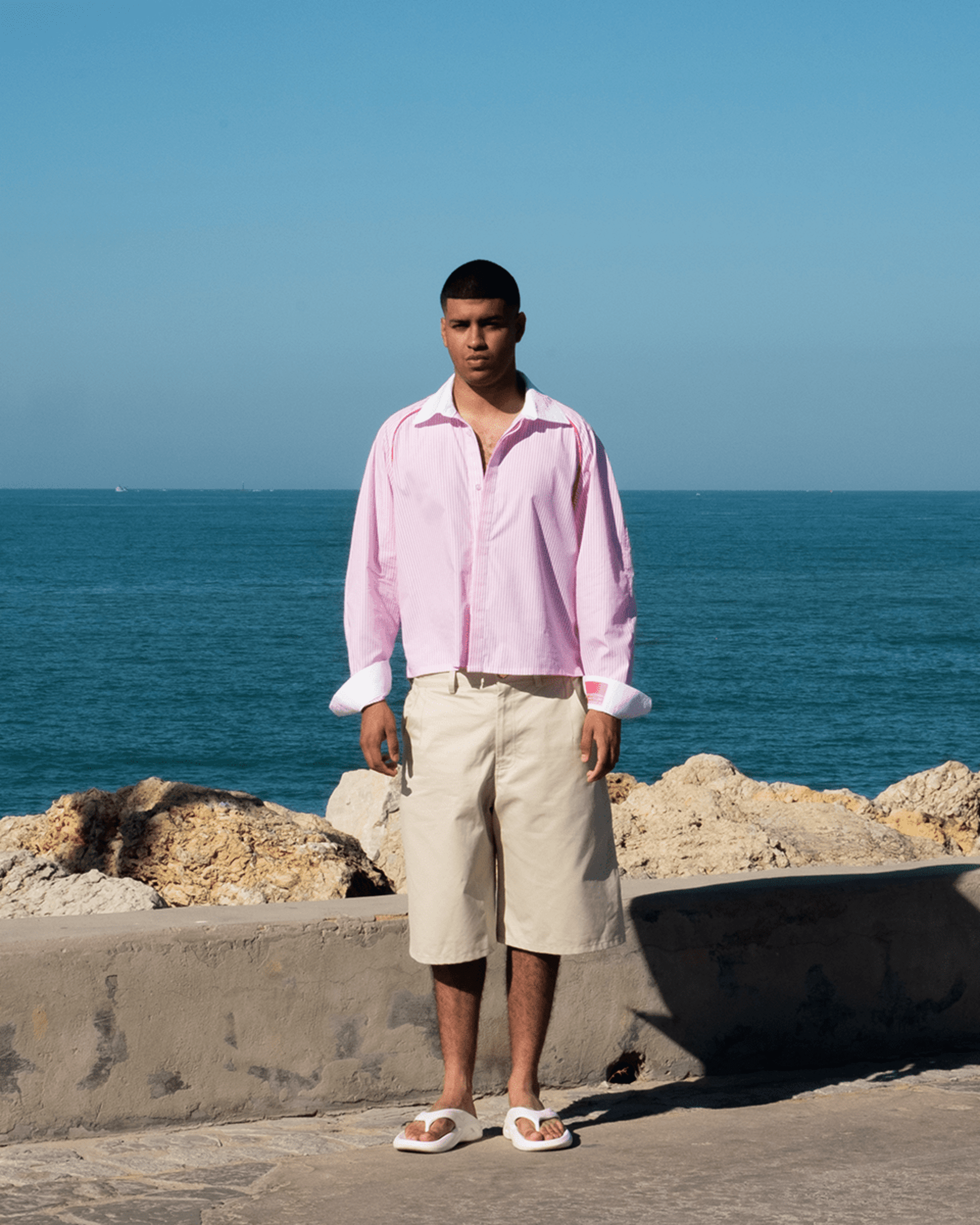 02. Pink Striped Sport Shirt - 4