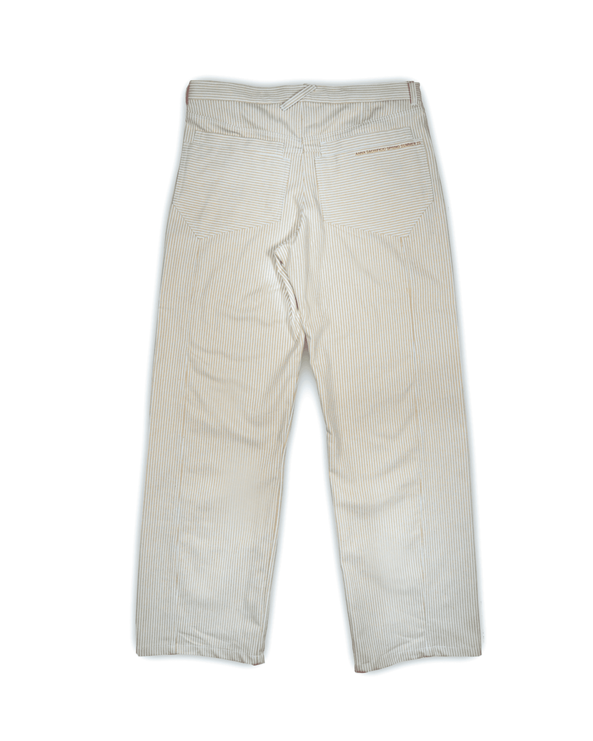 03. Beige Striped Jeans - 2