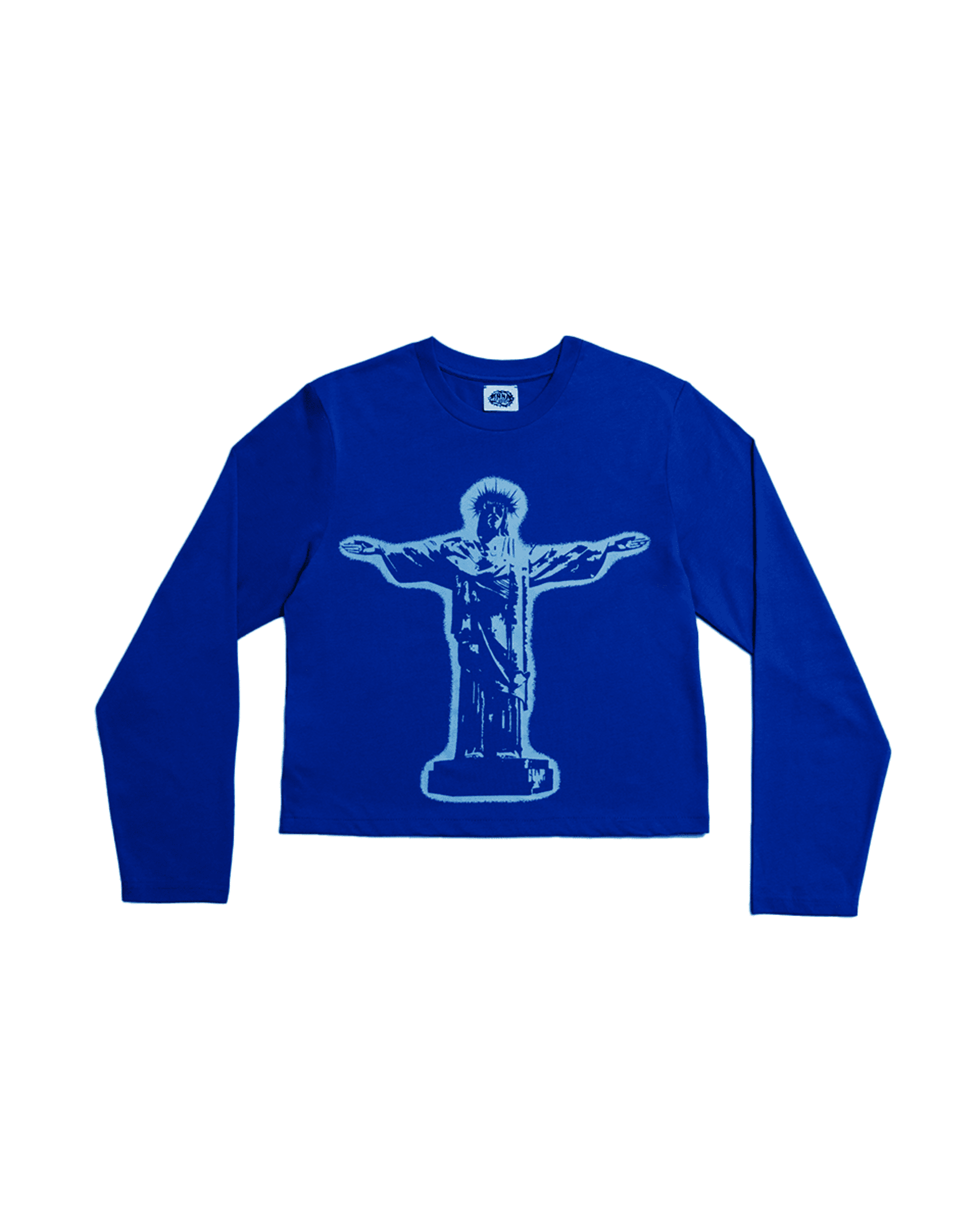 Blue Christ Long Sleeve T Shirt - 1